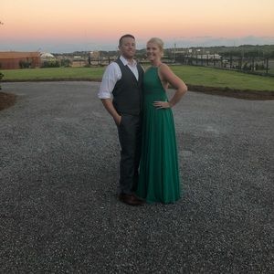 Green maxi dress from lulus